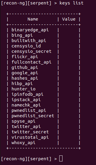 Exploring Recon-ng: A Valuable OSINT Tool in Your Arsenal Part 2&nbsp;APIs